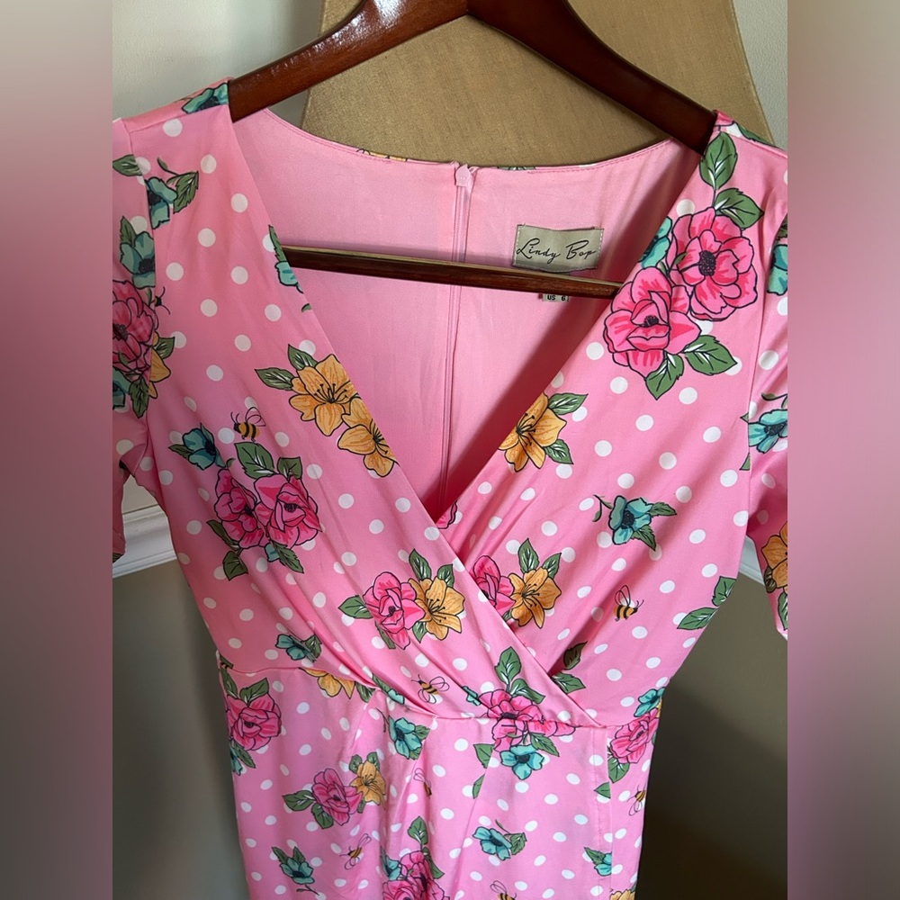 Lindy Bop polka dot dress